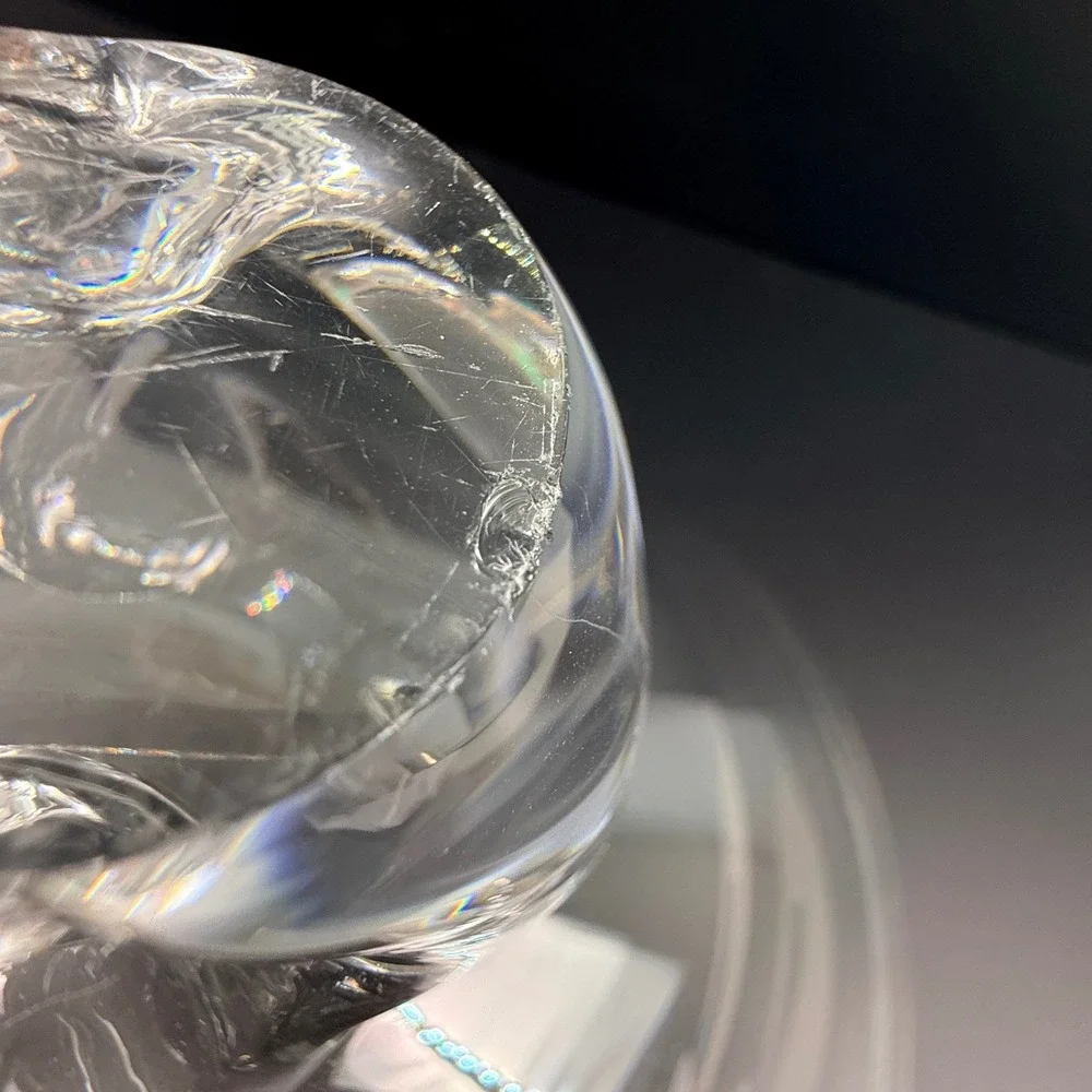 Steuben Trillium Crystal Console Bowl Donald Pollard #8089